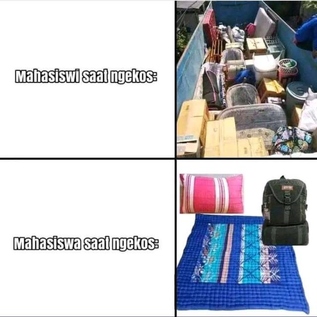 6 Potret Penampakan Barang Cewek Ketika Ngekos Ini Bak Pindah Rumah