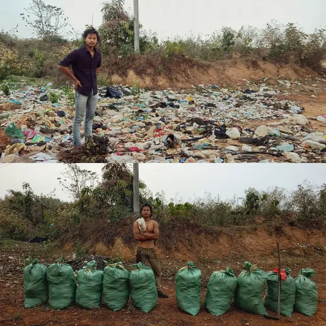 trash challenge (foto: Facebook/Ye Khaing Oo)
