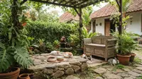 7 Cara Membuat Area Makan Hewan Peliharaan yang Menyatu dengan Taman Rumah