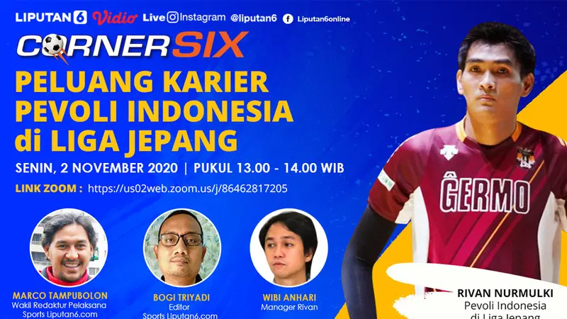 Banner Live Streaming Peluang Karier Pevoli Indonesia di Liga Jepang