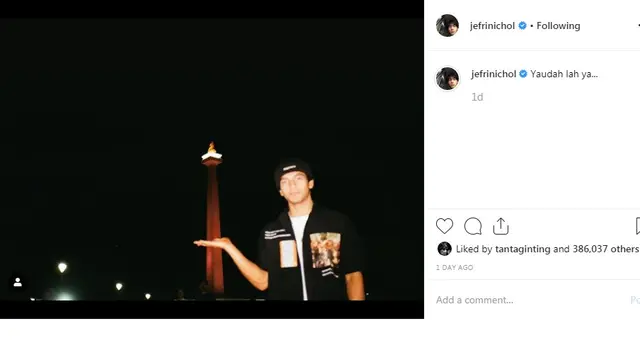 Jefri Nichol (Foto: Instagram/@jefrinichol)