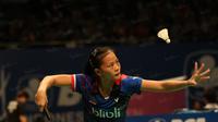 Fitriyani saat berlaga pada Indonesia Open 2016 di Istora Senayan, Jakarta, Kamis (2/6/2016). (Bola.com/Nicklas Hanoatubun)