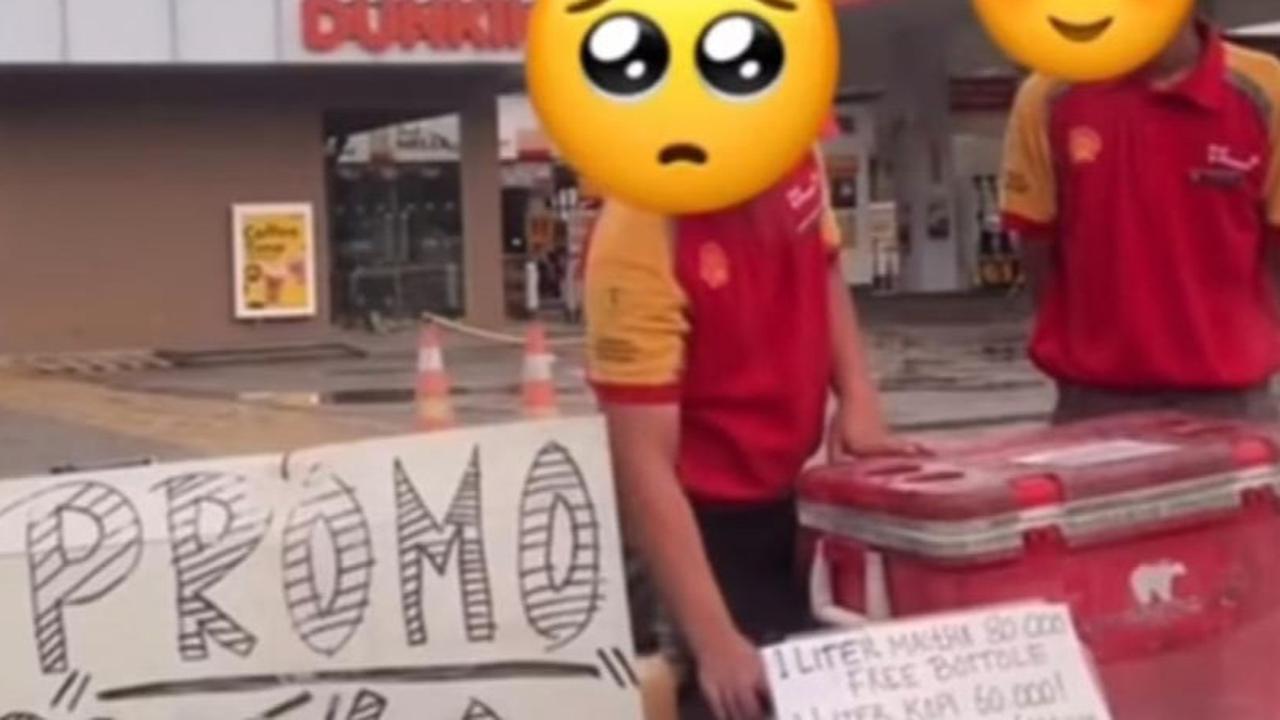Mengharukan, Viral Video Karyawan Shell Jualan Es Kopi Promo Penampakan Kondisi SPBU Bikin Sedih