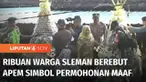 Ribuan warga di Sleman, DIY, rela berdesakan berebut kue apem di pelataran kompleks makam Ki Ageng Wonolelo. Tak kurang 2 ton kue apem disebar sebagai puncak prosesi saparan untuk mengenang perjuangan dakwah mendiang Ki Ageng Wonolelo.