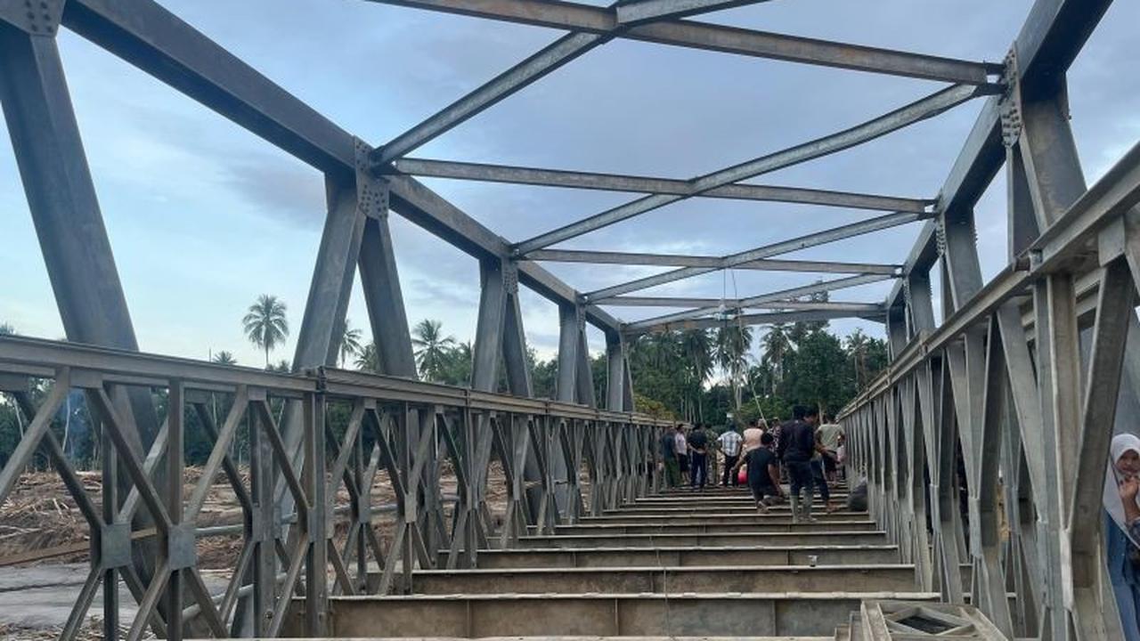 Jembatan Bailey Bireuen Jadi Solusi Darurat Lintas Nasional Aceh Pasca Banjir