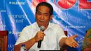 Kepala BNN Komjen Anang Iskandar saat menjadi pembicara dalam diskusi bertema "Darurat Narkoba", di Cikini, Jakarta, Sabtu (16/5/2015). BNN mengklaim Indonesia sudah mengalami darurat narkoba. (Liputan6.com/Yoppy Renato)