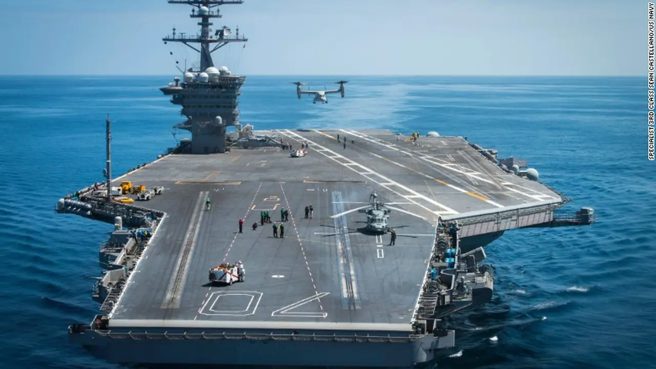 Kapal induk USS Carl Vinson 