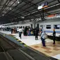 Suasana di Stasiun Besar Purwokerto. KAI menerapkan tiket promo pada awal Ramadan 2018 ini. (Foto: Liputan6.com/Muhamad Ridlo)