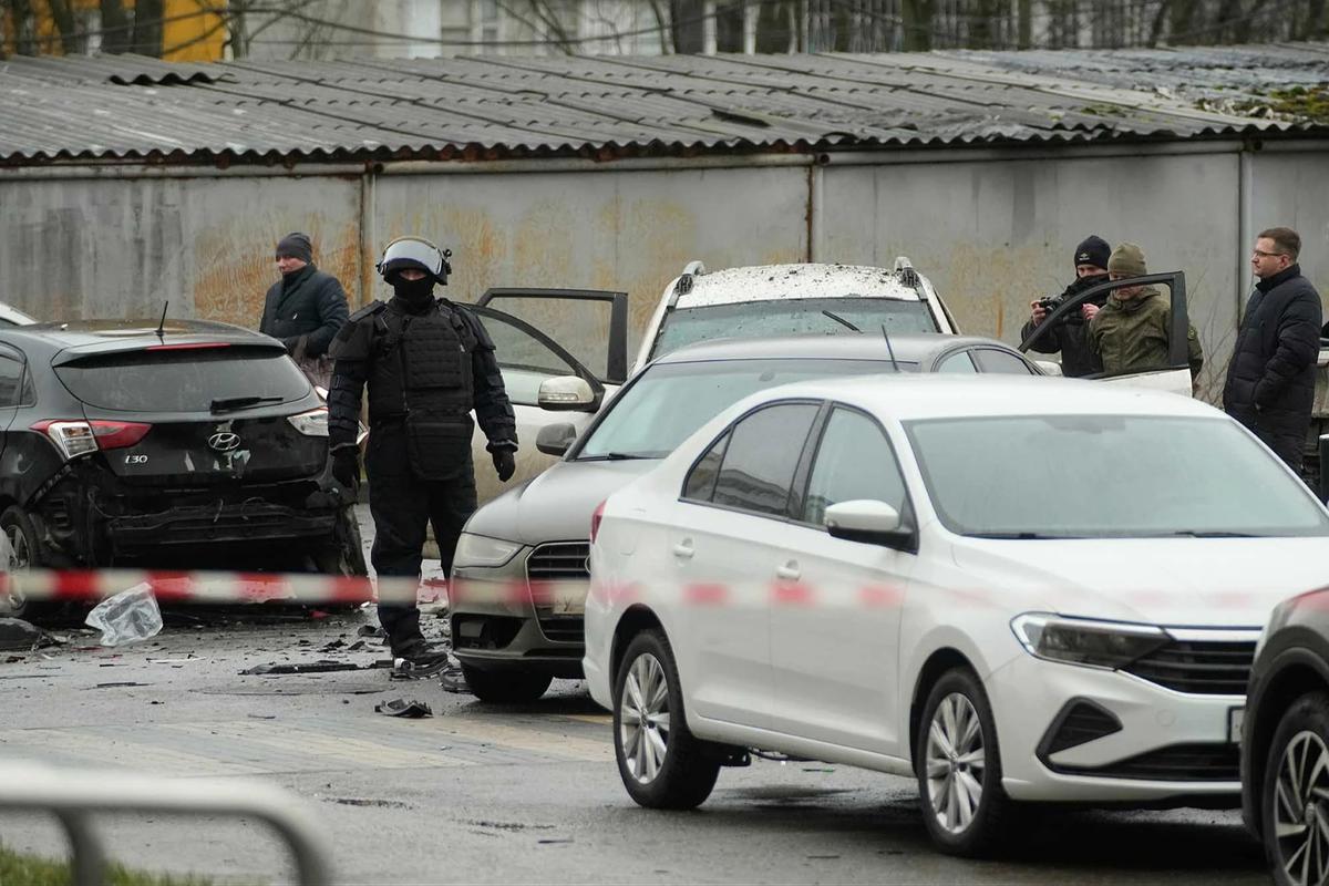 FOTO: Ledakan Mobil di Moskow Tewaskan Jenderal Senior Rusia