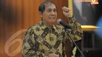 Kepala BPK RI Hadi Poernomo mengapresiasi langkah Pemprov DKI yang berani mengawasi anggaran yang dikelola oleh Bank DKI, Jakarta, Rabu (16/4/2014) (Liputan6.com/Herman Zakharia).