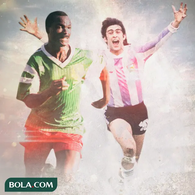 Roger Milla dan Mario Kempes