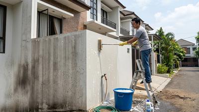9 Cara Membersihkan Fasad Rumah dari Debu Jalan agar Tampilan Rumah Tetap Cerah dan Terawat
