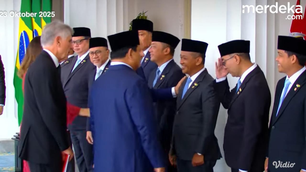 VIDEO: Momen Tak Terduga Presiden Brasil Lula Tepuk-tepuk Bahlil Depan Prabowo