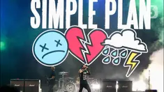 Kelompok musik pop-punk asal Kanada, Simple Plan beraksi di atas panggung Everblast Festival 2023 di Gambir Expo, Kemayoran, Jakarta Pusat, Sabtu (4/3/2023). Simple Plan membuka tur konser The Harder It Looks Tour Southeast Asia mereka dengan tampil di Everblast Festival 2023. (Liputan6.com/Herman Zakharia)