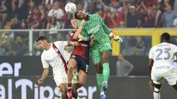 Rossoneri mendapatkan kemenangannya berkat gol semata wayang Christian Pulisic di menit ke-87. (Tano Pecoraro/LaPresse via AP)