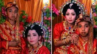 Foto hoax pernikahan dini yang menghebohkan netizen dan warga Kabupaten Jeneponto, Sulawesi Selatan. (Istimewa)