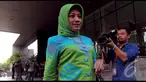 Elly Halimah keluar dari gedung KPK usai menjalani pemeriksaan, Jakarta, Rabu (13/8/2014) (Liputan6.com/Faisal R Syam)