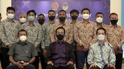 Acara tersebut dihadiri oleh seluruh jajaran tim PSIM Yogyakarta yang terdiri dari pemain, pelatih, offisial, manajemen, dan perwakilan suporter. (PSIM/Aji Miswadi)