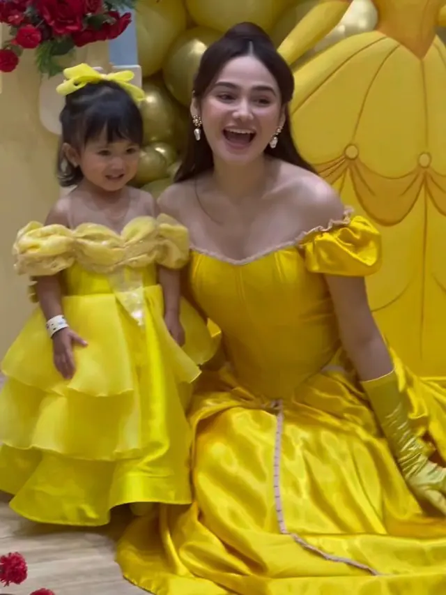 6 Potret Tampilan Cantik Paripurna Syifa Hadju Jadi Princess Belle di Ultah Anak Kesha Ratuliu, Aisha