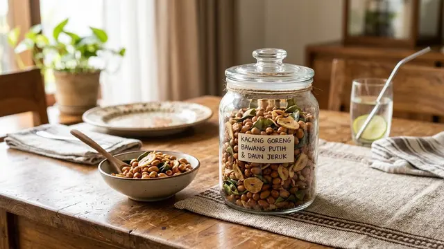 Resep Kacang Tanah Goreng Bawang Putih dan Daun Jeruk, Renyah dengan Rasa Gurih