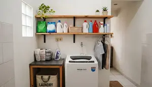 7 Model Rak Dinding untuk Area Laundry Sempit, Hemat Tempat dan Fungsional