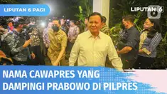 Ketua DPP Partai Gerindra, Sufmi Dasco Ahmad mengatakan partainya sudah mengantongi nama cawapres yang akan maju dampingi Prabowo Subianto dalam Pilpres 2024 nanti.