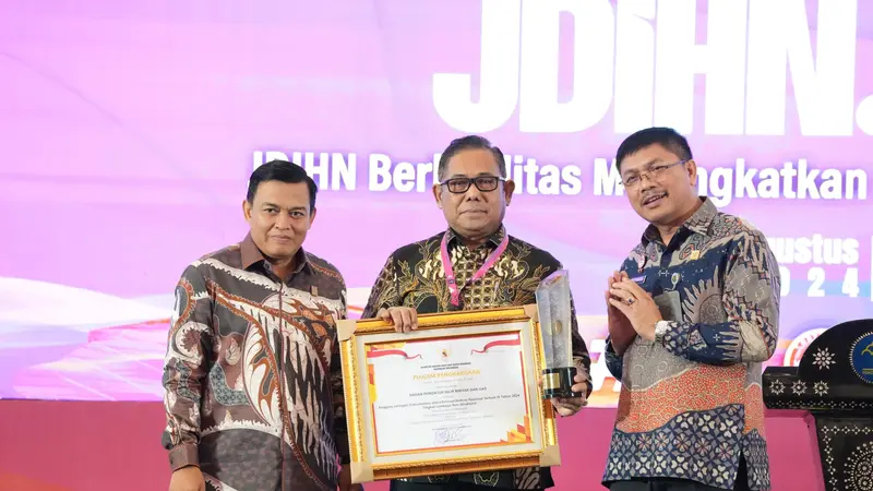 BPH Migas Rengkuh Penghargaan Jaringan Dokumentasi dan Informasi Hukum Nasional 2024