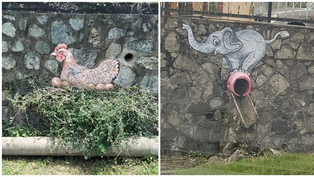 6 Mural Unik di Desa Ini Buat Suasana Makin Hidup