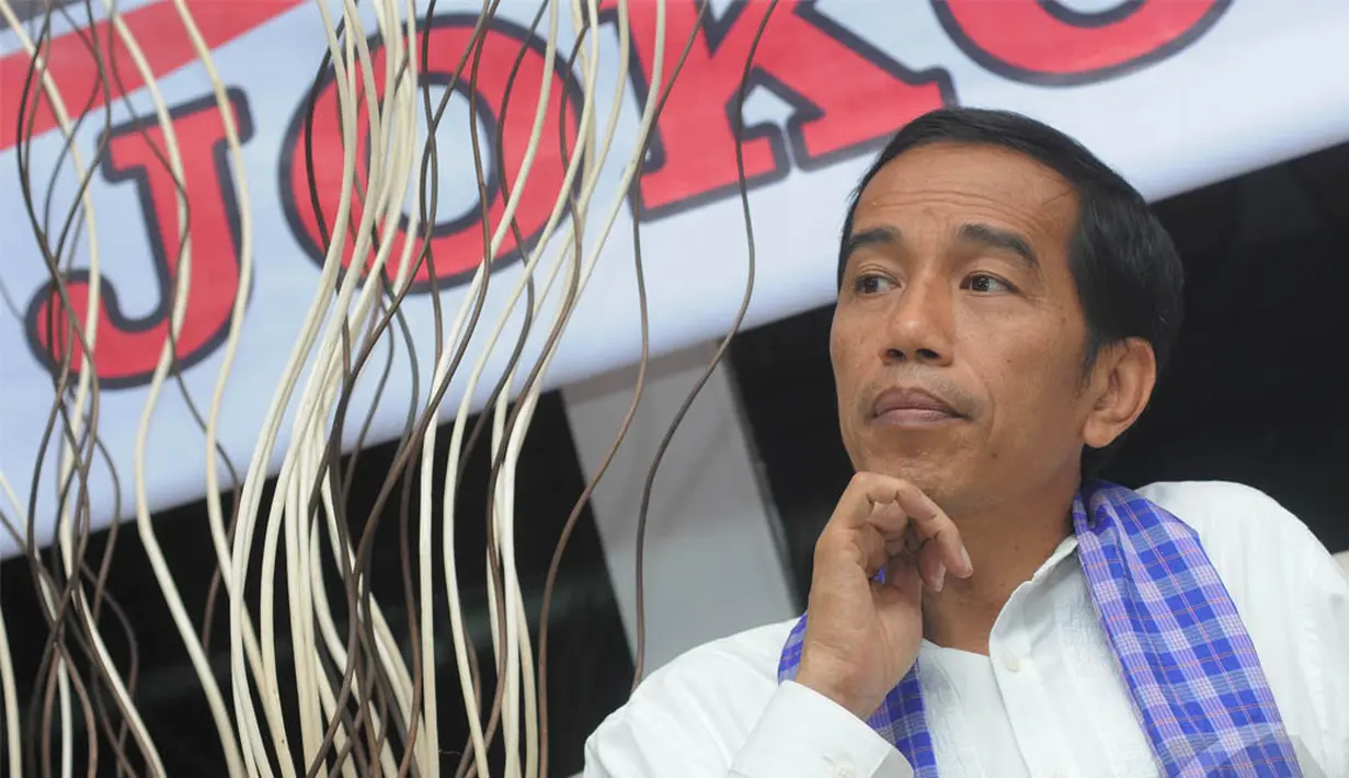 Capres Joko Widodo menerima dukungan dari kalangan profesional dan entrepreneur, Jakarta Pusat, Jumat (30/5/2014)  (Liputan6.com/Herman Zakharia).