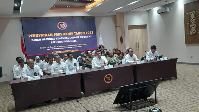 Konferensi Pers Akhir Tahun 2023 BNPT RI