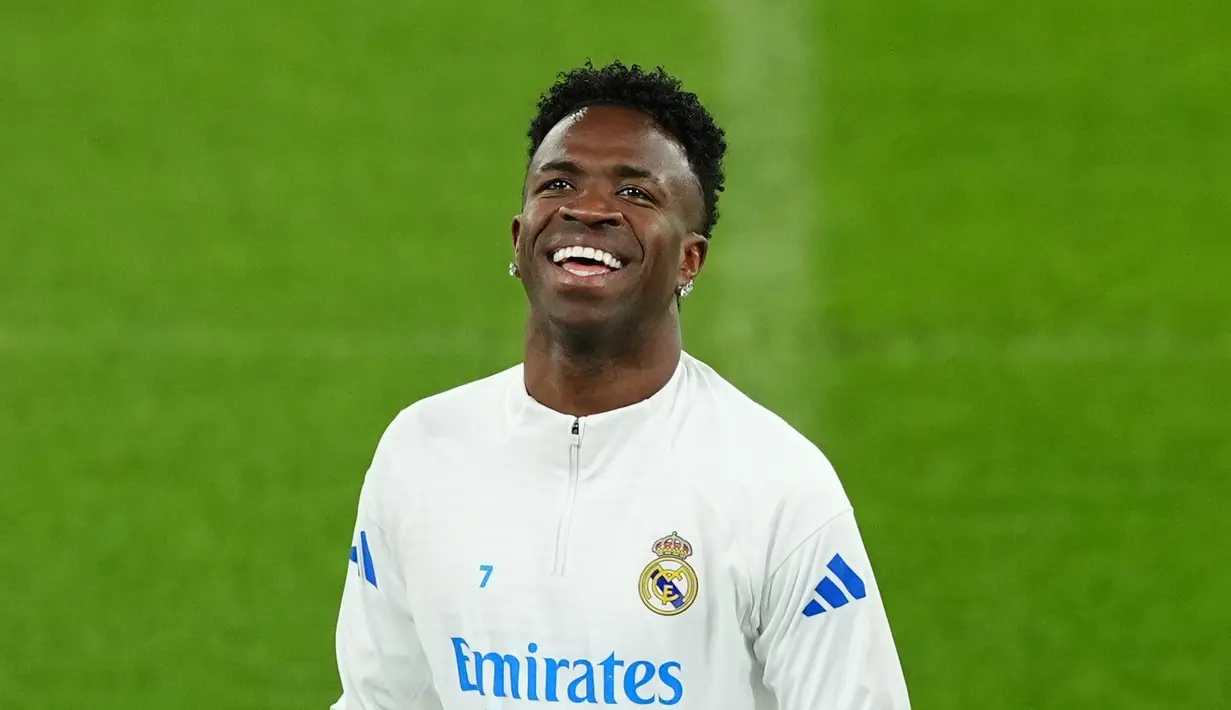 Pertandingan antara Real Madrid melawan tuan rumah Manchester City akan berlangung di Etihad Stadium pada pada Selasa (17/03/2026) waktu setempat. (AP Photo/PA/Martin Rickett)