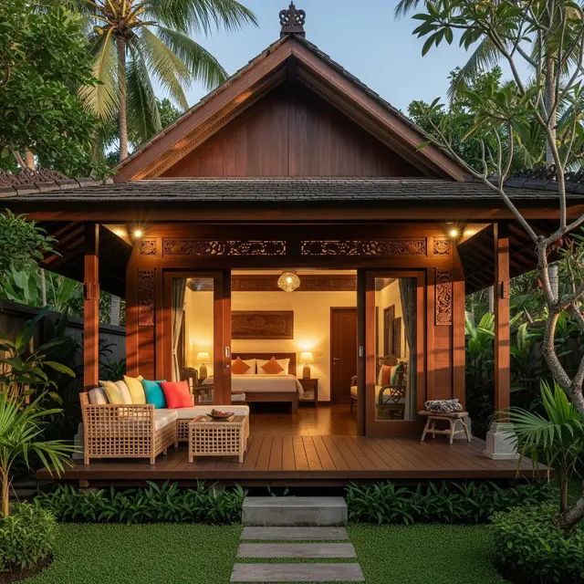 9 Inspirasi Rumah 1 Lantai dengan Vibes Tropical dan Nuansa Hangat, Solusi Hunian Asri