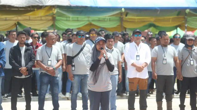Karyawan PT Biomasa Jaya Abadi, PT Banyan Tumbuh Lestari (BTL) dan PT Inti Global Laksana (IGL), mengadakan kegiatan Family Gathering sekaligus pun bersatu melawan berita hoax.