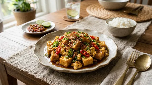 Oseng Tahu Telur Gurih
