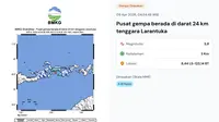 Gempa Hari Ini Kamis 9 April 2026, Dua Kali Getarkan Larantuka NTT