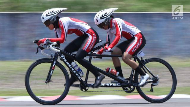 Perjuangan Atlet Para Cycling Indonesia Saat Laga ITT Road Race Asian Games 2018