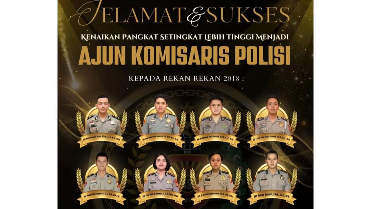AKP Hafiz Akbar Unggah Potret Bareng Istri Atas Kenaikan Pangkat 3 Balok Emas di Pundak