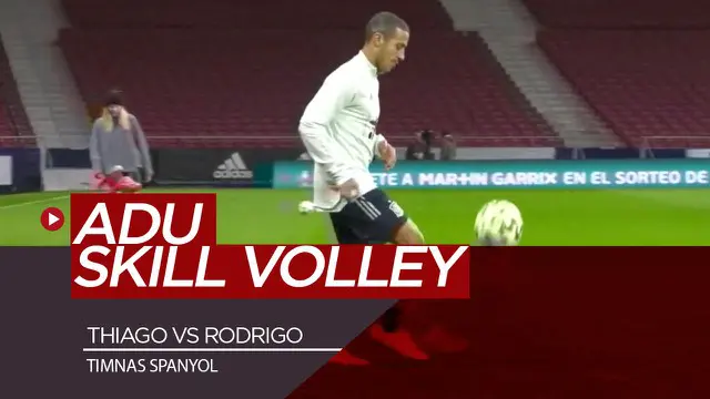 VIDEO: Saat Duo Gelandang Timnas Spanyol Adu Skill di Sesi Latihan