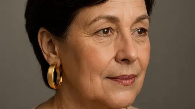 7 Model Anting Hoop Emas Tebal untuk Ibu-Ibu Usia 50-an, Elegan dan Tetap Stylish