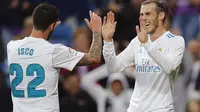 Gareth Bale mencetak dua gol ketika Real Madrid menang 6-0 atas Celta Vigo. (AP Photo/Paul White)