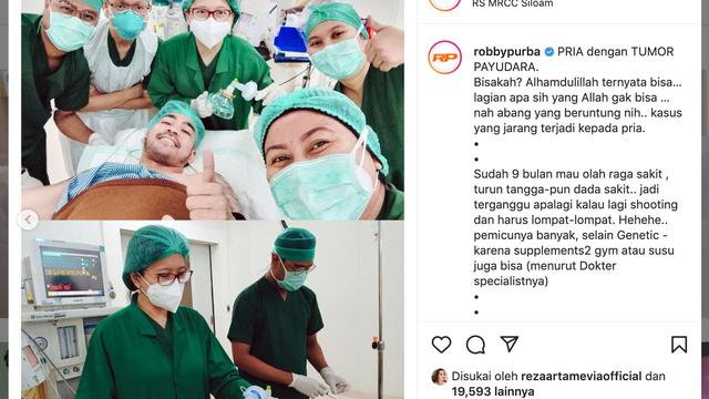 Unggahan Robby Purba. (Foto: Instagram @robbypurba)