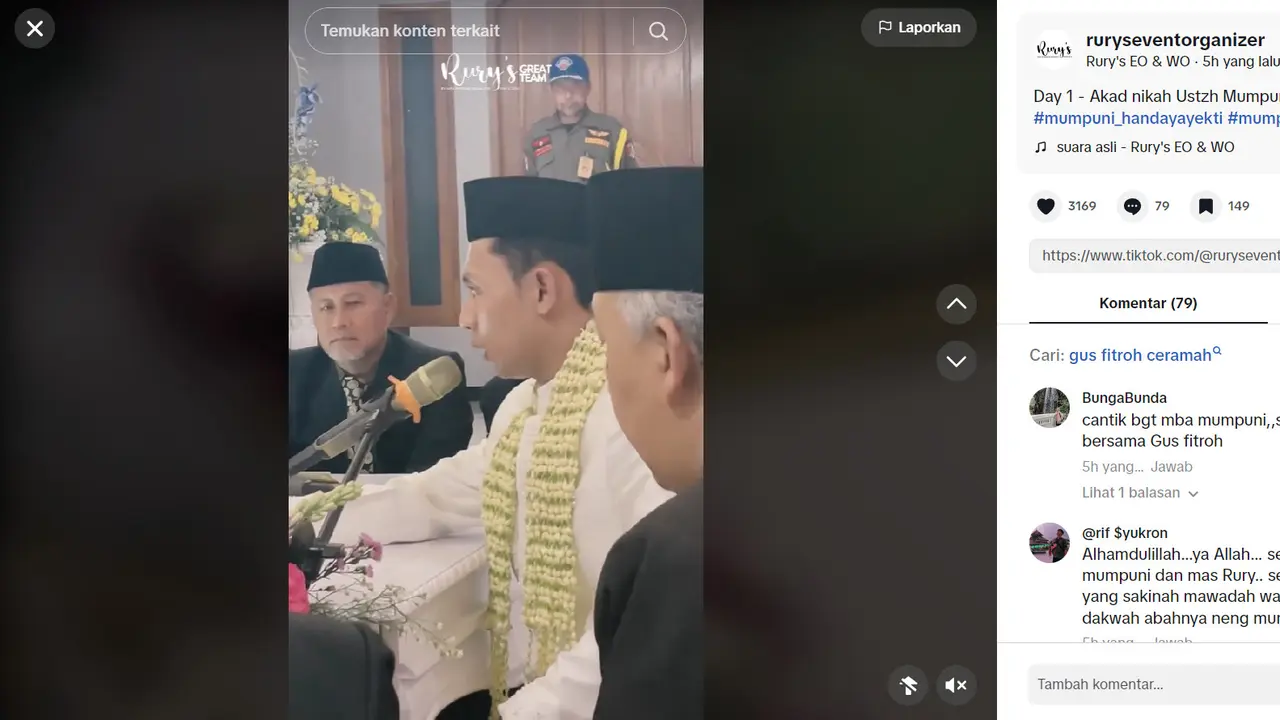 Curi Perhatian, Resepsi Pernikahan Penceramah Digelar Selama 4 Hari 4 Malam, Suvenir Tuai Komentar Warganet