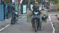 Sugeng Suroso, ayah Imron Ichwani, yang kesehariannya bekerja sebagai tukang bubur. (KRJogja.com/Totot R)