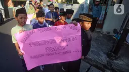 Selain menyambut Tahun Baru Islam 1445 Hijriah yang jatuh pada 19 Juli 2023, pawai sepanjang sekitar 4 km tersebut sekaligus untuk memperkenalkan Tahun Baru Islam dan maknanya dalam kehidupan beragama kepada pelajar. (merdeka.com/Arie Basuki)
