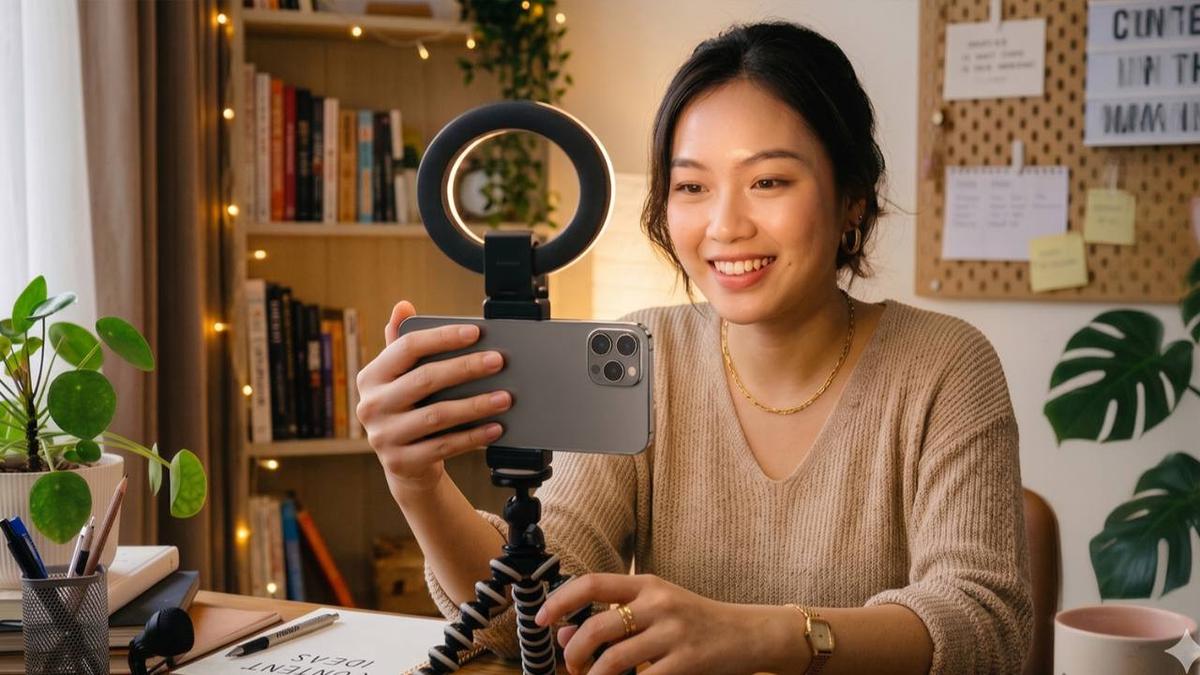 Ring Light Mini: Rahasia Konten Cerah dan Bebas Kusam di Kamera