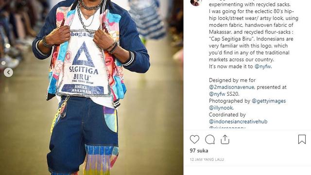 Karung Beras hingga Karung Terigu Indonesia Eksis di Panggung New York Fashion Week 2019