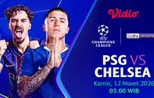 Live Streaming Round of 16 Leg Pertama Liga Champions: PSG vs Chelsea, Eksklusif di Vidio