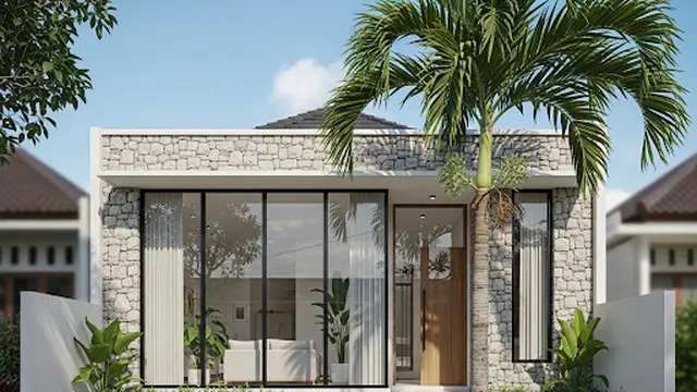 Rumah 5x10 Bergaya Modern Tropis