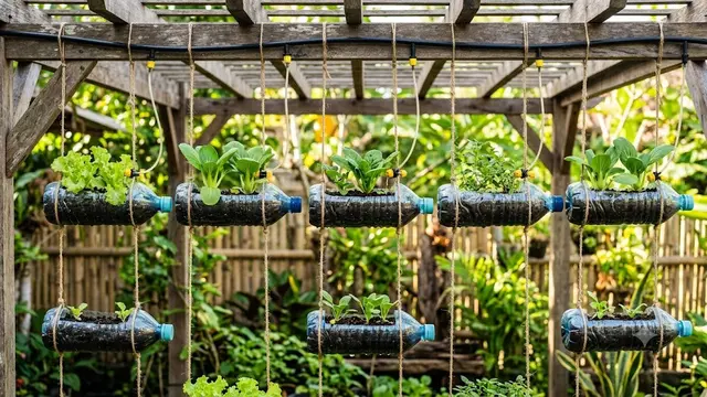 Ide Galon Bekas Jadi Pot Sayur Gantung/AI Generated