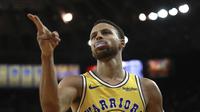 Selebrasi Stephen Curry (AP)
